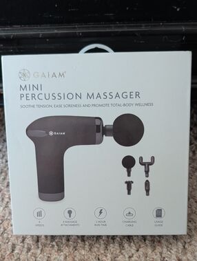 GAIAM Mini Percussion Massager in Black